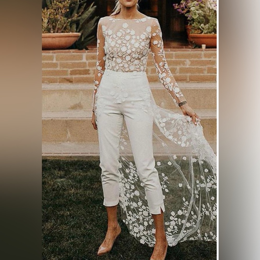 White Lace Jumpsuit